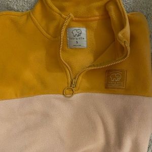 Ivory Ella fleece quarter zip